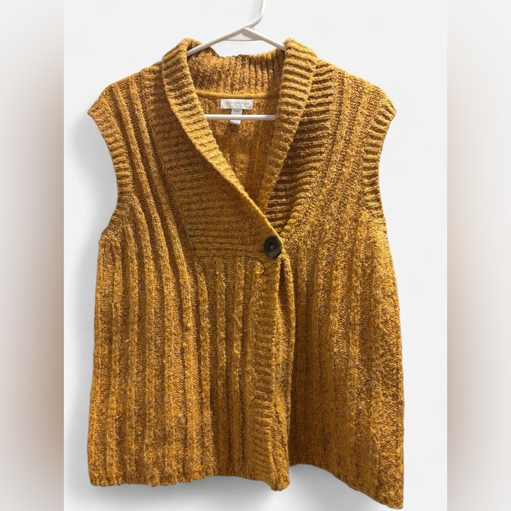 Charter Club Golden Cardigan Vest